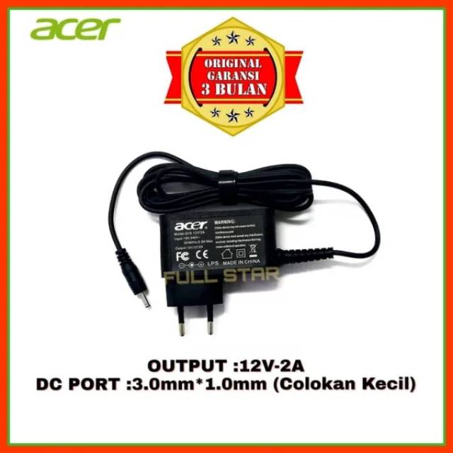 Adaptor Charger Carger Original Laptop Acer One 14 L1410 L1410-C7TL L1410-C5VL L1410-C4VA 12V-2A