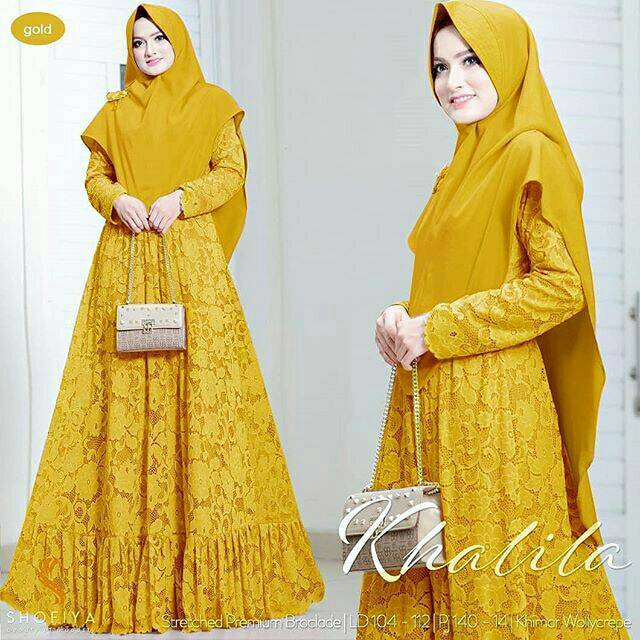 Khalila Syar'i DRESS MUSLIM, baju wanita, baju gamis, dress, gamis, Baju gamis, fashion wanita,SYARI