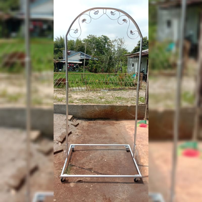 Tiang ayunan baby bongkar pasang beroda