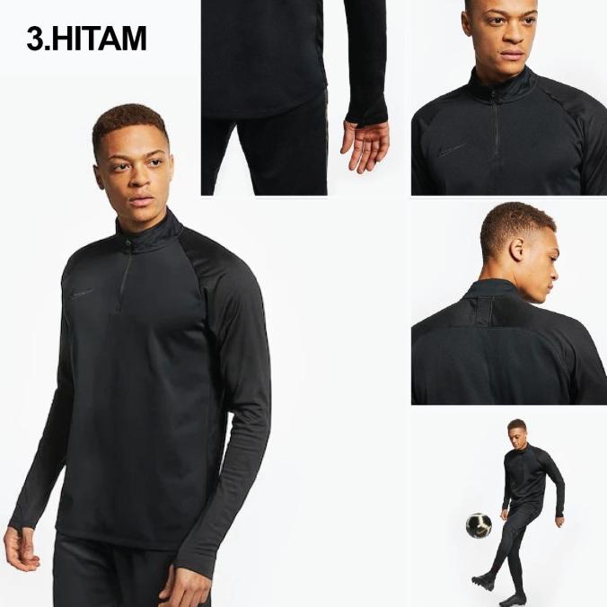 BISA COD Baju Training Lengan Panjang Kaos Sepeda Nike Dry Fit Strike Drill Gym
