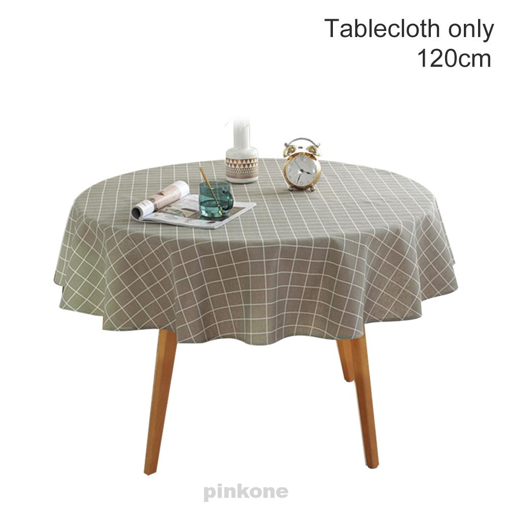 Wedding Dustproof Protective Cover Home Decoration Dining Room Kitchen Cotton Linen Round Tablecloth Shopee Indonesia
