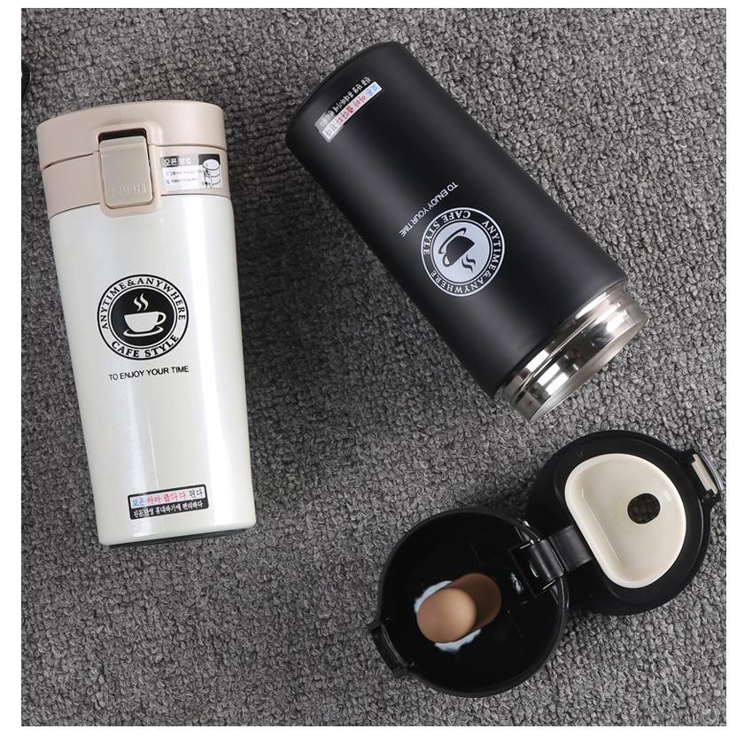 TERMOS KOPI/ TRAVEL MUG COFFEE TAHAN AIR PANAS &amp; DINGIN VACUUM COFFEE CUP B46 STAINLESS STEEL