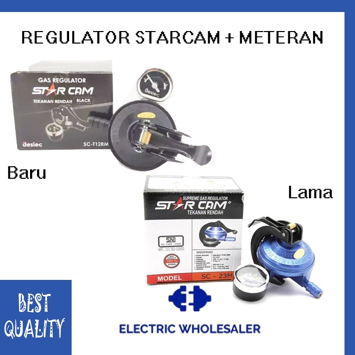 REGULATOR GAS STARCAM SCT12RM DENGAN METERAN