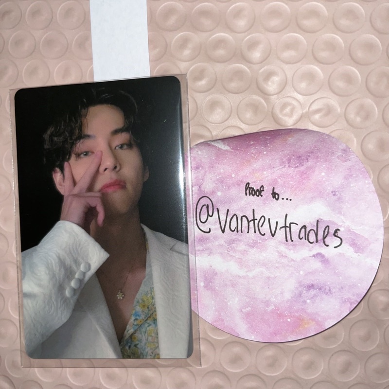 bts v / taehyung official photocard [ be deluxe m2u lucky draw / del ld grammy pc ]
