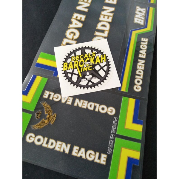 decals bmx stiker bmx golden eagle repro
