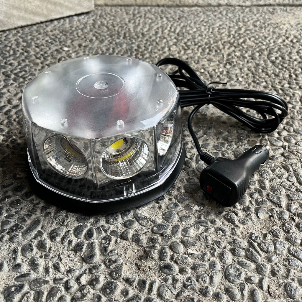 Lampu Rotary Beacon LED Tambang Volvo Scania 12V 24V