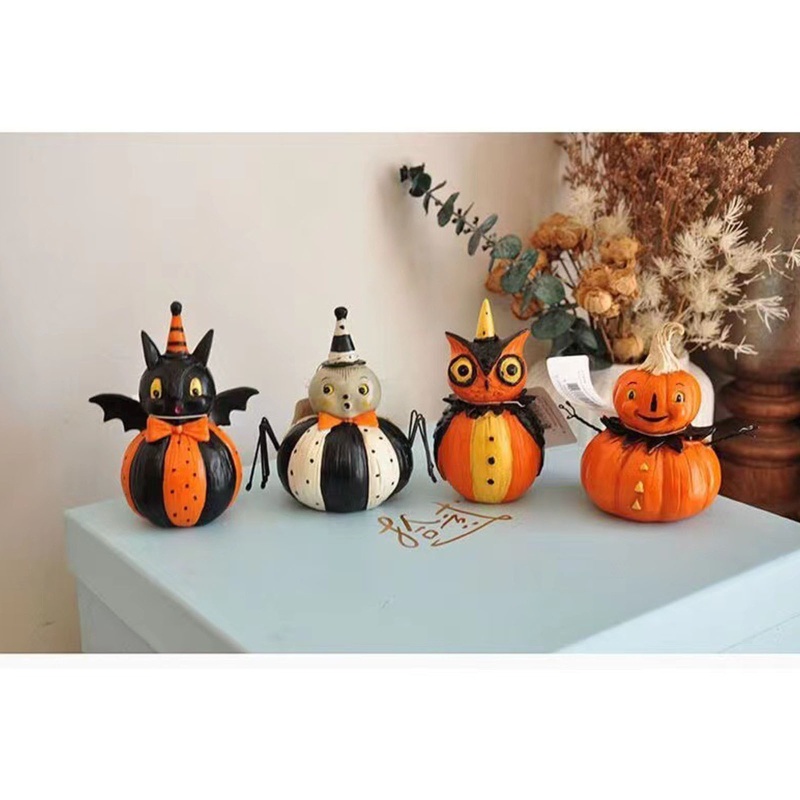 1 Set Figure Halloween Bahan Resin Untuk Hadiah Ulang Tahun Anak Laki-Laki Dan Perempuan