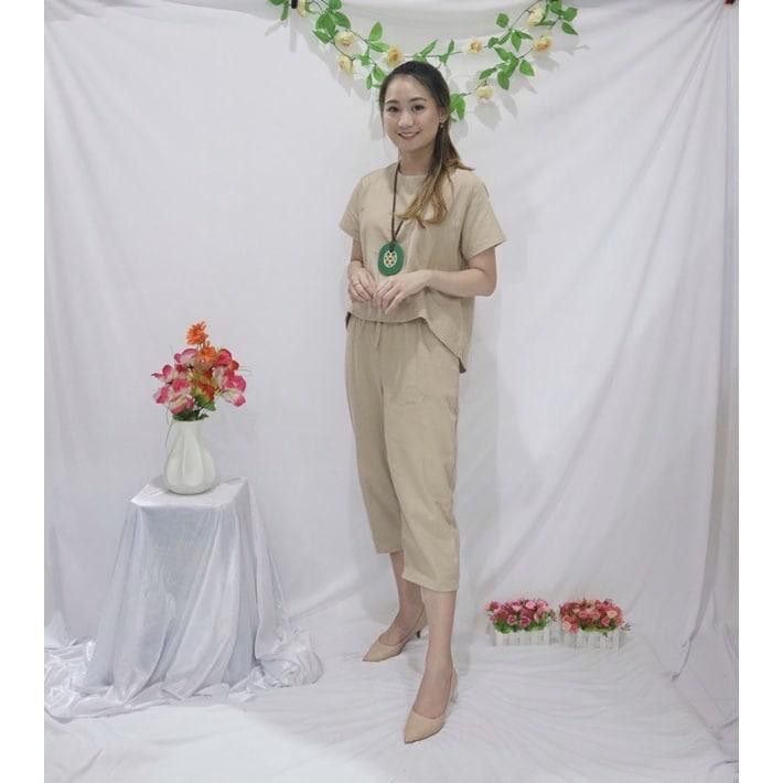 BLOOMS DAILY ONE SET / TIE DYE ONE SET RAYON / STELAN PIYAMA WANITA-MERLYN MOCA