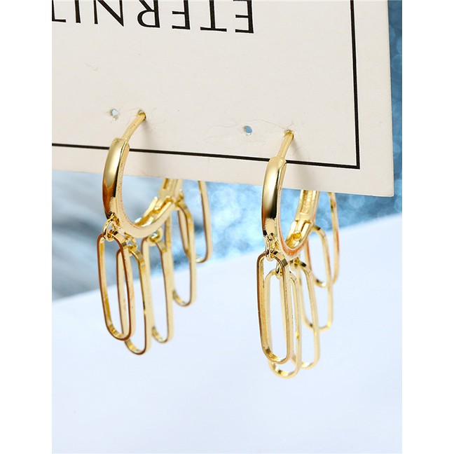 LRC Anting Tusuk Fashion Geometric Earrings D46093