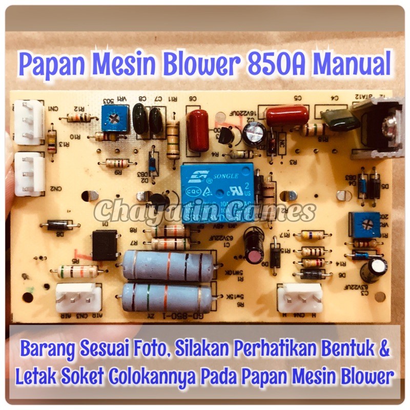 Papan Mesin / Papan PCB Mesin Blower Quick / Gordak 850A