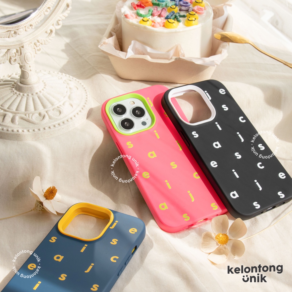 LANGSUNG KIRIM TANPA PO | (Seri 1) For iPhone - TRIPLE MAD 3in1 Silicone Case - Premium Case Custom Nama