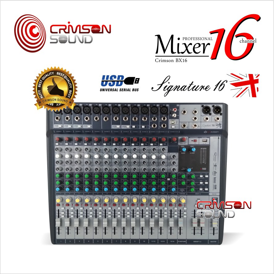 MIXER 16 CHANNEL CRIMSON Signature 16