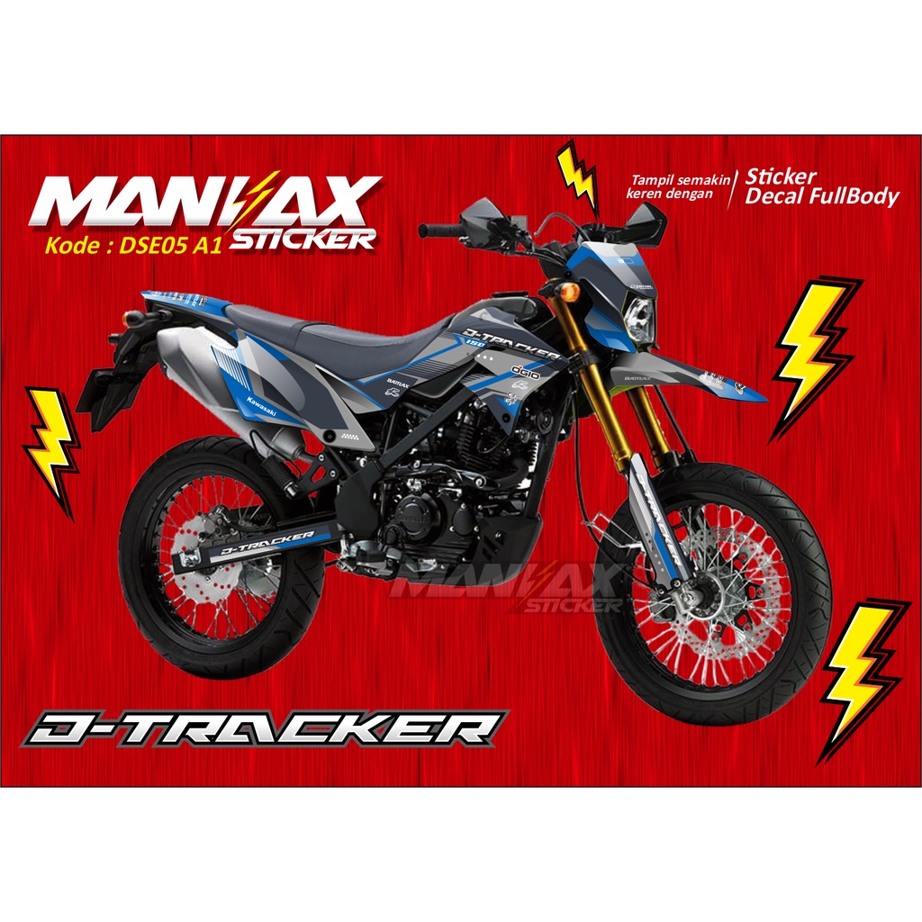 Decal Sticker Motor Cross Dtracker 150 2017 Full Body - Dekal D Tracker SE Stiker KLX - DSE05
