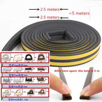 Lis Penghalang Debu Pintu Door Bottom Seal 2x2.5m ESPV5