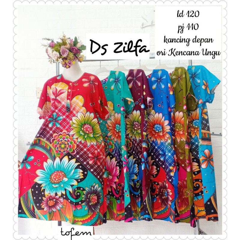 DASTER KENCANA UNGU / DASTER BUNGA / DASTER CANTIK / DASTER BUSUI / DASTER HAMIL / DASTER IBU POLA