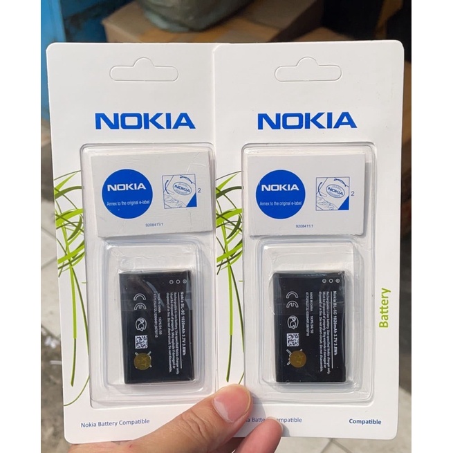 Baterai Nokia BL-5C/BL-4C Original Oem Packing Panjang Putih