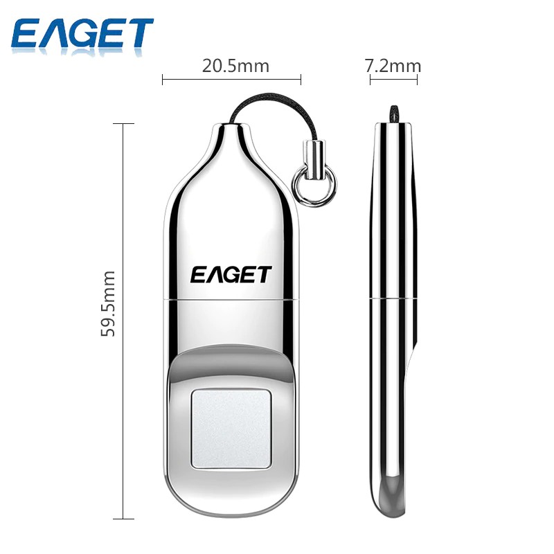 262  EAGET High speed USB 2.0 Flash Drive With Fingerprint 32GB