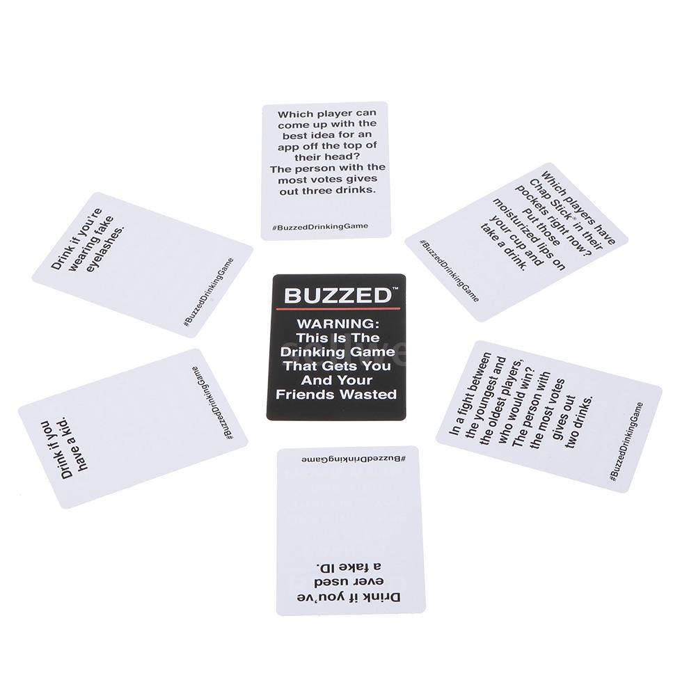 Buzzed Drinking Cards Games That Gets You And Your Friends Tipsy Fun Adult Drinking Game For Parties Shopee Indonesia