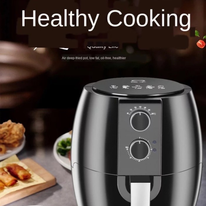 Penggorengan Elektronik tanpa minyak / Air Fryer 4.5 L / Microwave Ori