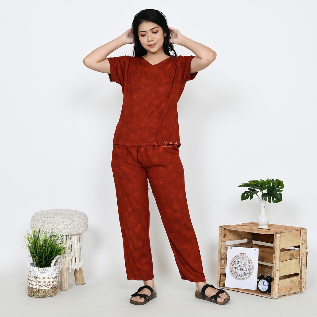 Setelan wanita | Piyama Wanita | One Set Jumbo LD 108 dan 120-setelan-19