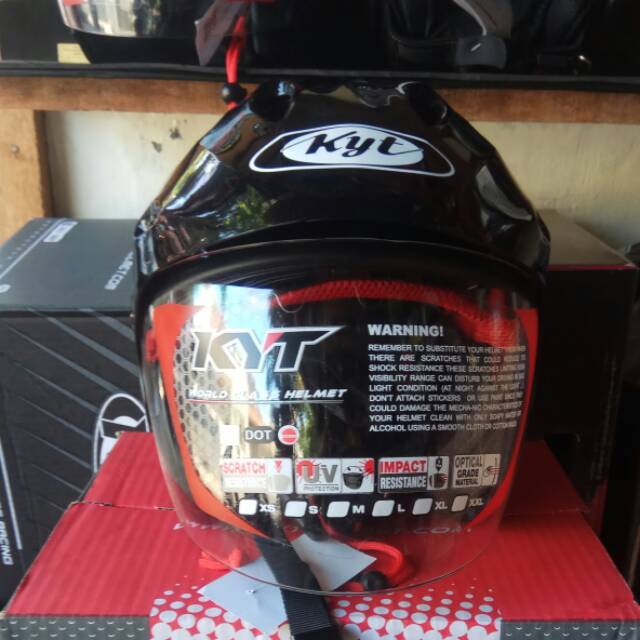 Helm KYT Forza Solid 100% Original SNI DOT