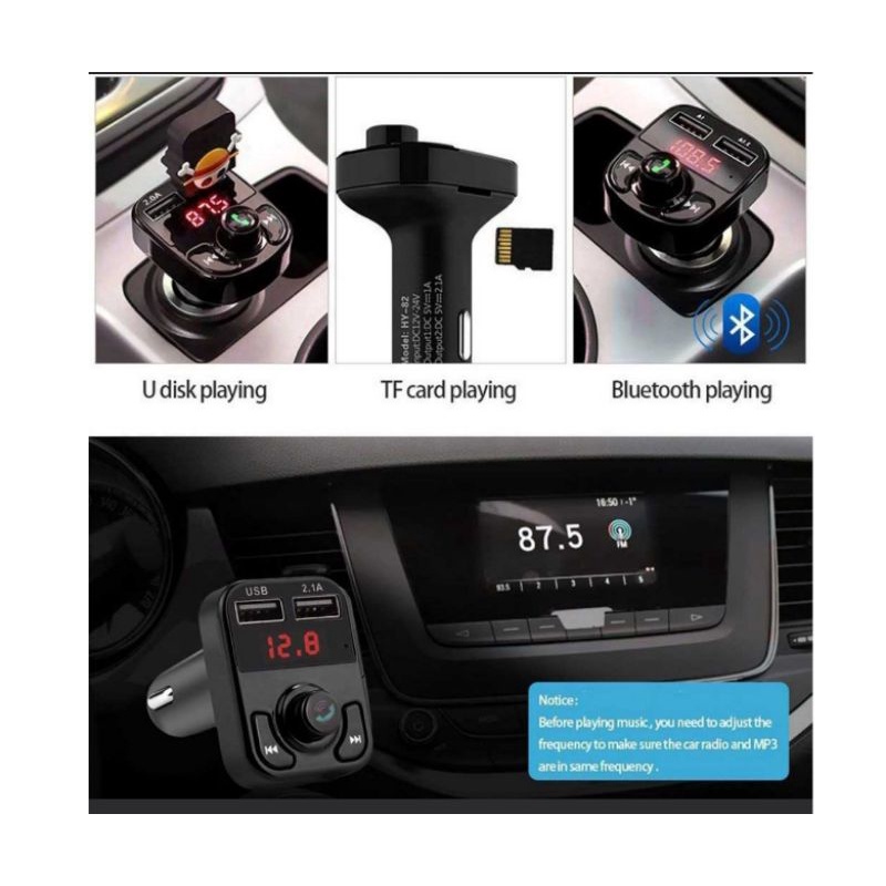 hyundai car bluetooth MP3 player Fm transmitter mobil charger display lcd media player