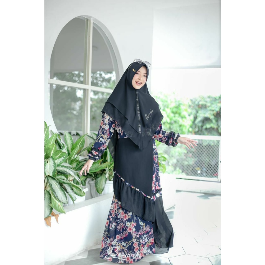 set Gamis terbaru syari mett Ceruty full  By Aku Karissa