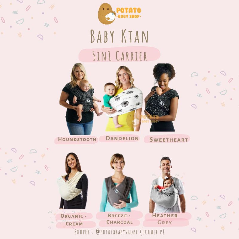 Baby Ktan Baby Carrier / Gendongan Bayi K’tan Original Organic Breeze