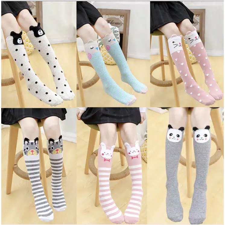 TERLARIS!! kaos kaki Panjang Anak Keren Import Kids Kaos Cuttest Perempuan Socks Long