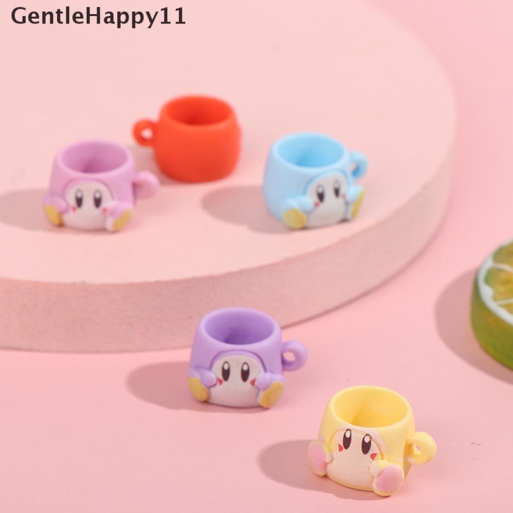 Gentlehappy 5Pcs / Set Mainan Miniatur Gelas Kartun Bahan Resin Untuk Aksesoris Rumah Boneka 1 / 12