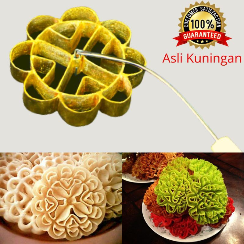 cetakan kue kembang goyang asli kuningan