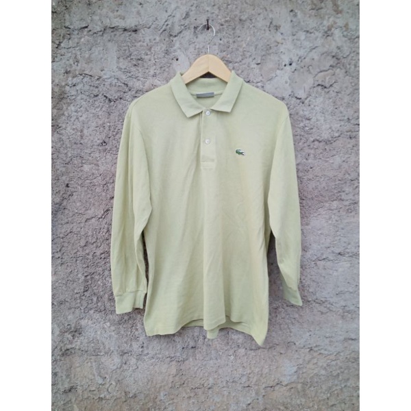 kaos polo Lacoste lengan panjang second original