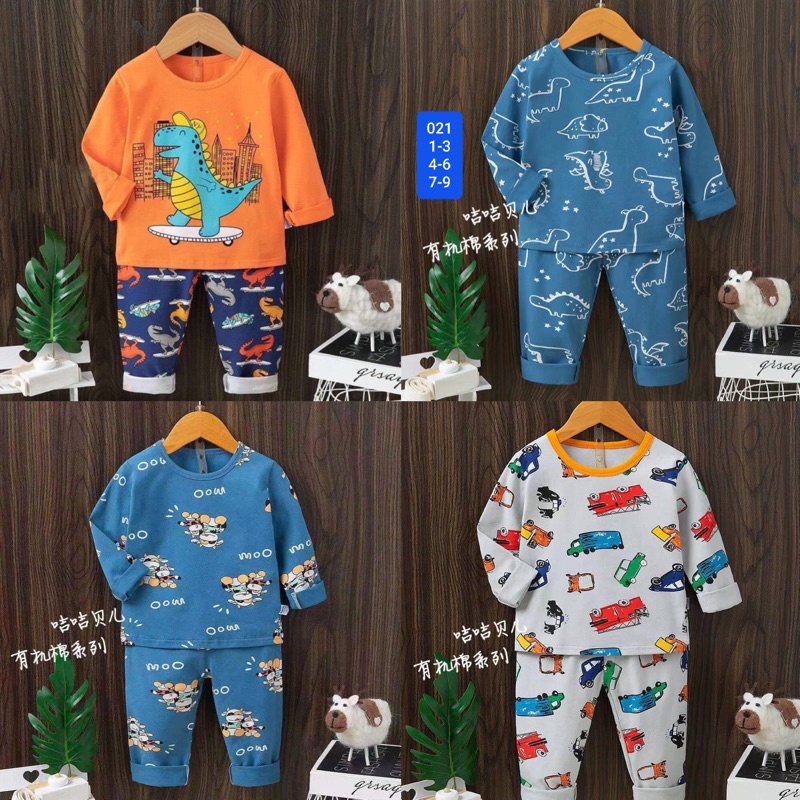 Baju Anak Import / Piyama Anak / Baju Tidur Anak / Kubao / Jijiber