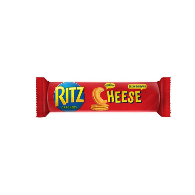 

Ritz Cheese Cream Sandwich Crackers Rasa Keju 118 gram