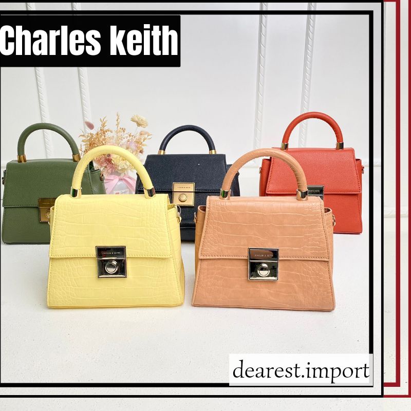 TAS CK TOP HANDLE BAG CROC EFFECT STRUCTURED CK 626 ORI PREMIUM