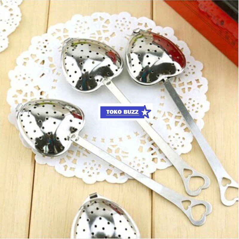 Sendok Saringan Teh / Heart Tea Infuser Stainless