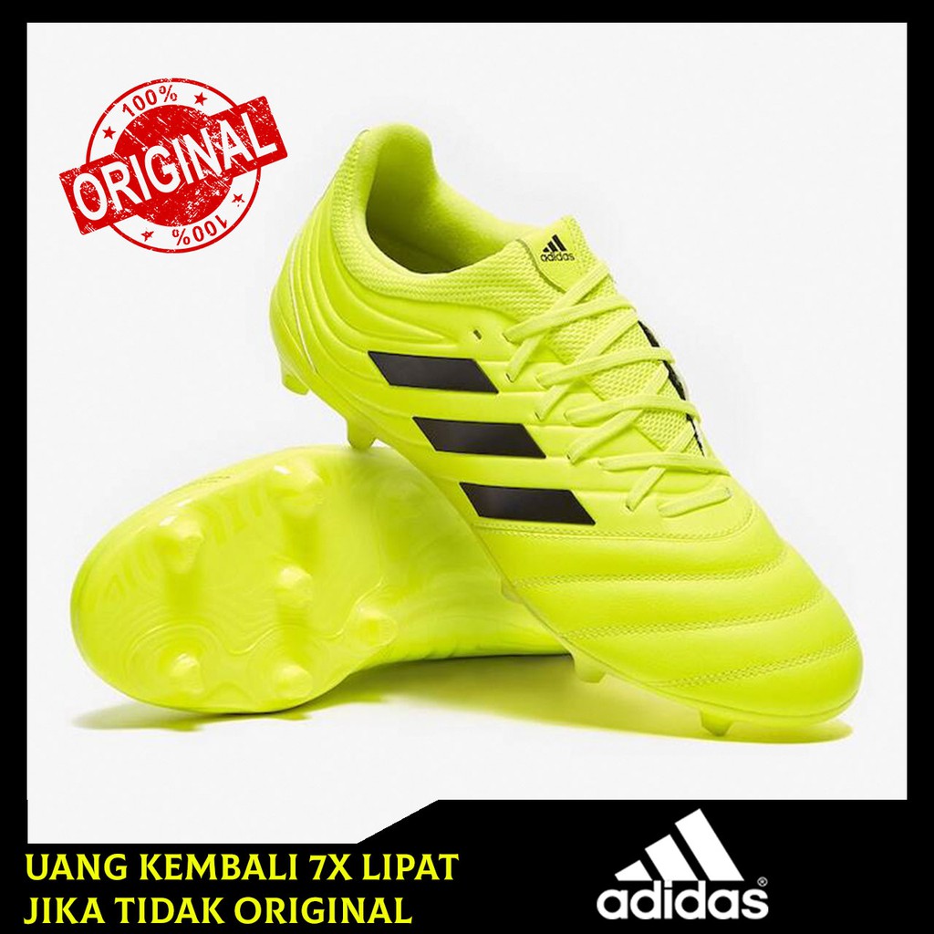 Sepatu Bola Adidas Copa 19.3 FG Solar Yellow/Core Black F35495 Original