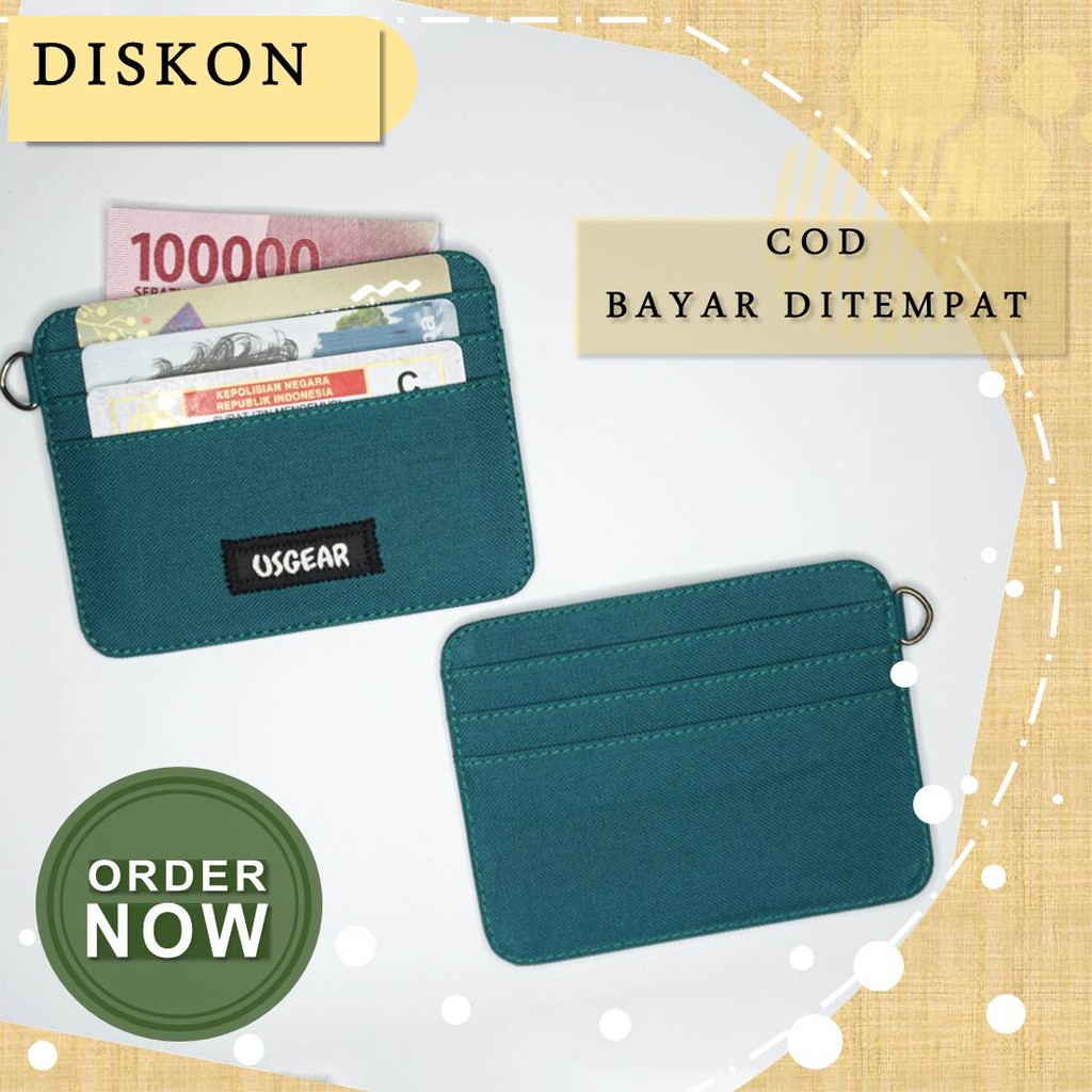 Dompet Kartu Tipis Card Wallet Simple Pria Wanita - Tosca UGSW0015