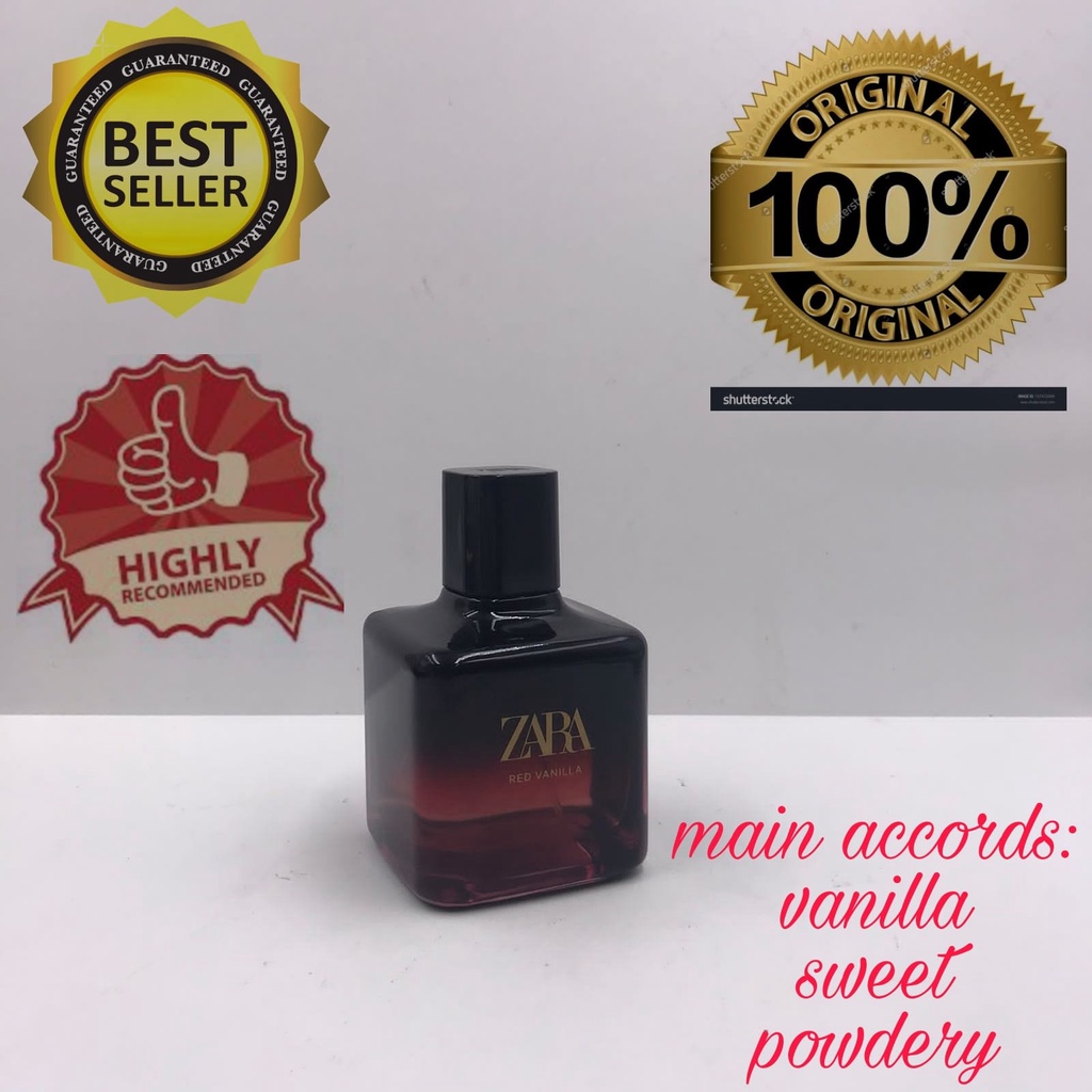 parfum original wanita Zara red vanilla EDT 100ml - parfum original
