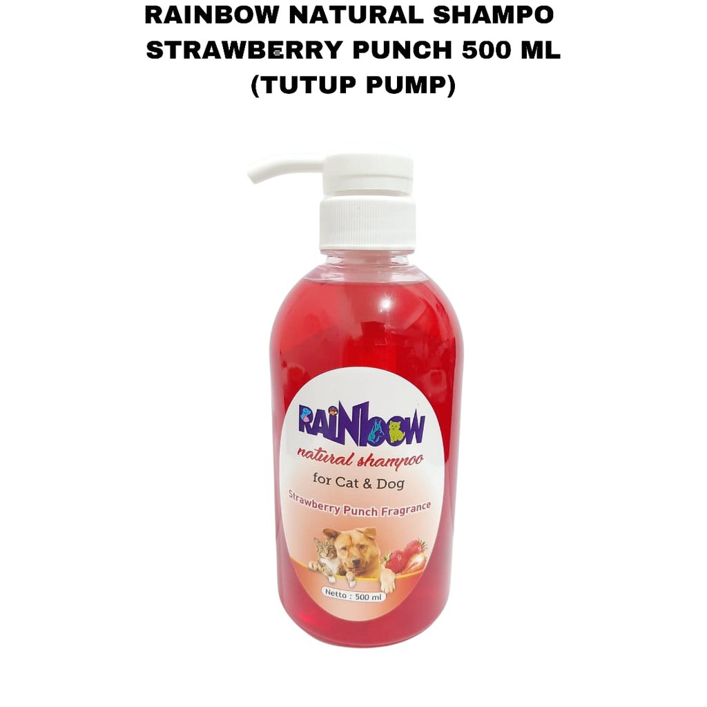 RAINBOW NATURAL SHAMPO KUCING 500 ML Tutup Pump