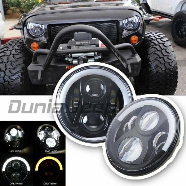 Headlamp LED 50watt model JW Speaker Jeep Rubicon JK / CJ7/Hartop