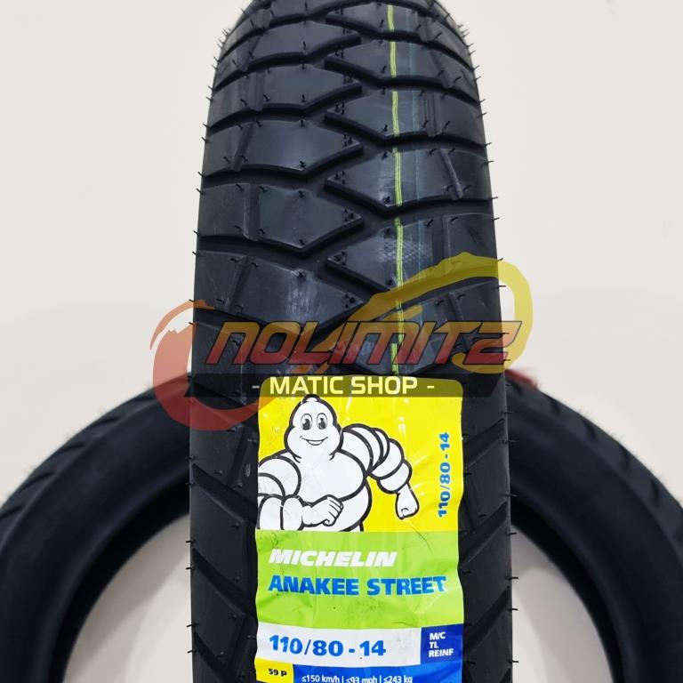 Ban Motor Tubeless Michelin Anakee Street 110/80 - 14