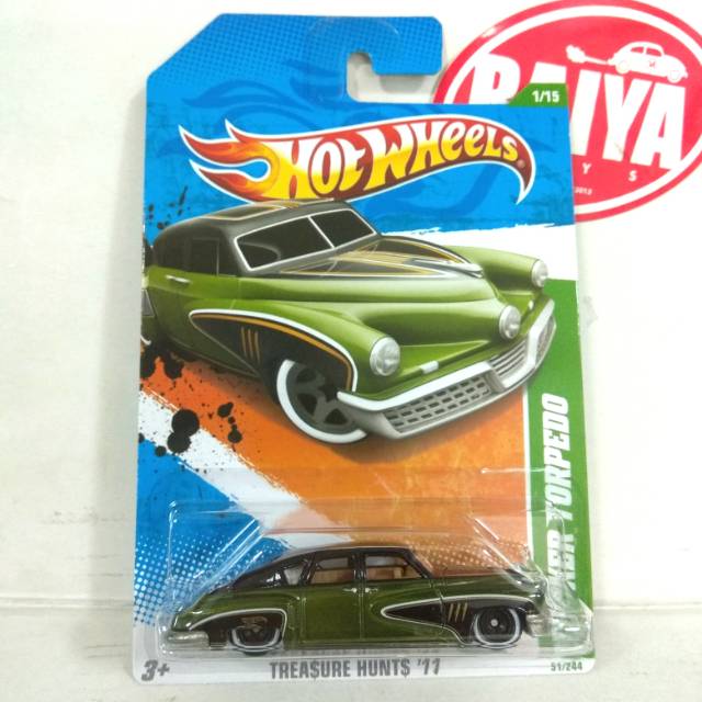 HOT WHEELS SUPER TREASURE HUNT THS TH TUCKER TORPEDO ban karet bukan honda nissan datsun EG R34 TLC