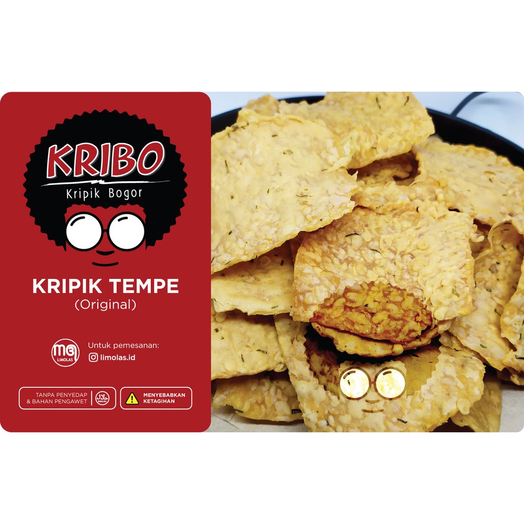 

KRIBO - Keripik tempe renyah rasa original 250gr