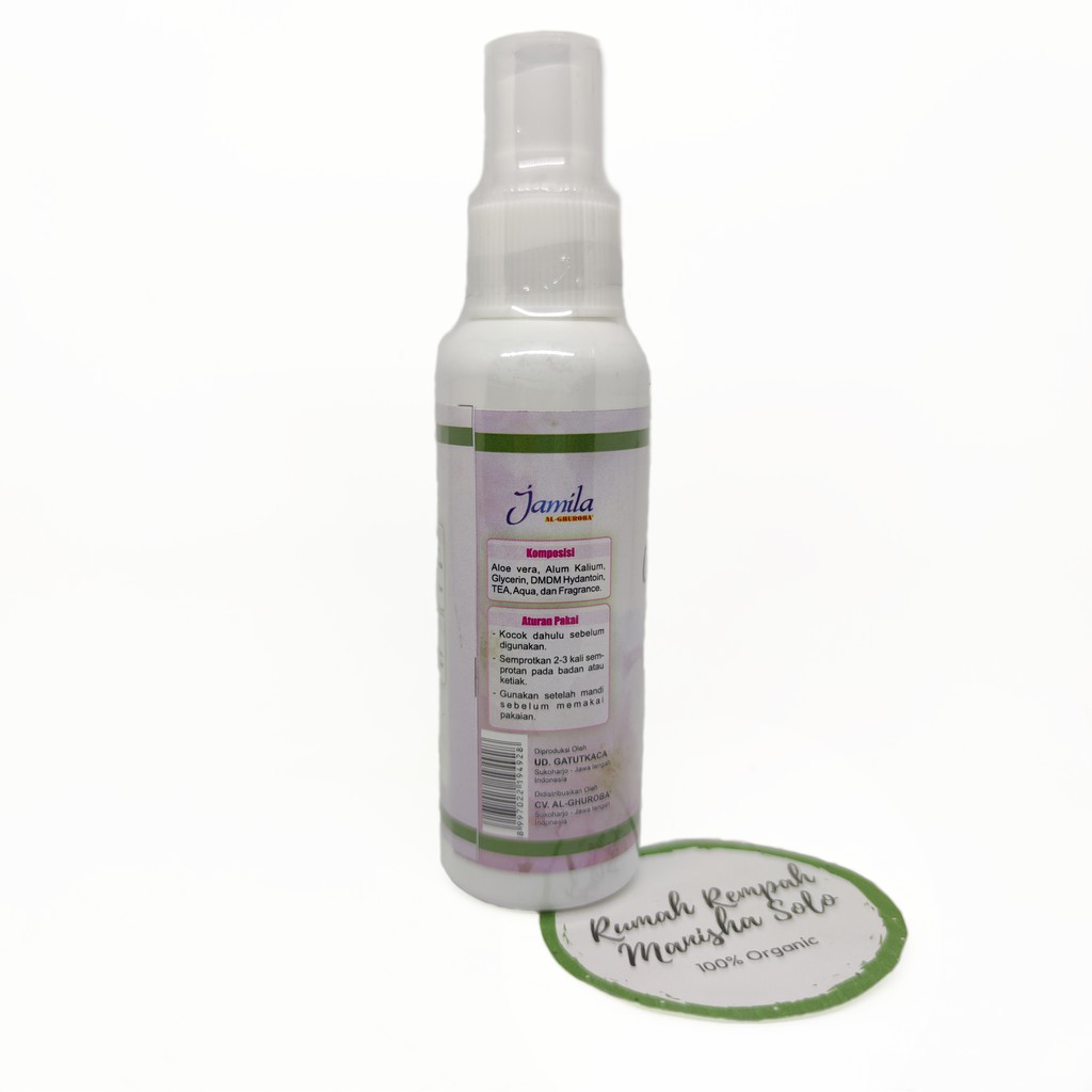 Deodorant Spray Herbal Halal Jamila Al-Ghuroba 100ml
