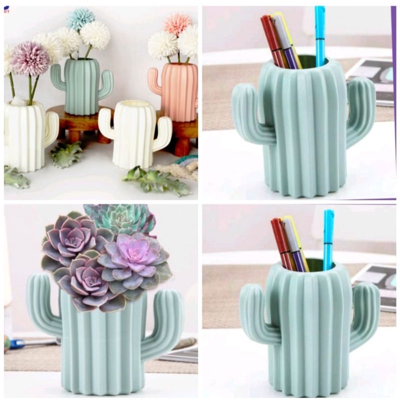 POT BUNGA BENTUK KAKTUS