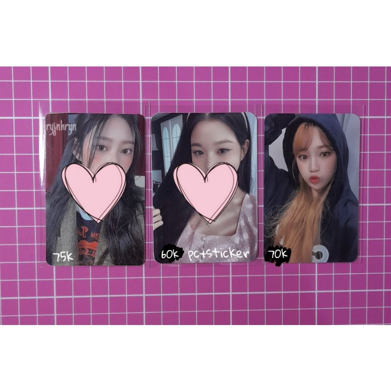 photocard chaewon hoodie navy iz*one