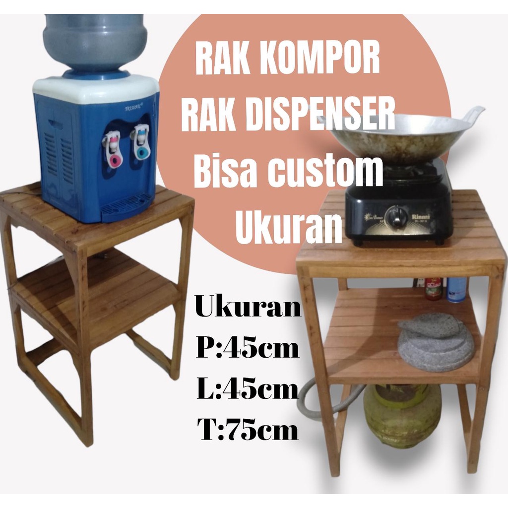 MEJA DAPUR/MEJA KOMPOR/RAK KOMPOR/RAK DISPENSER