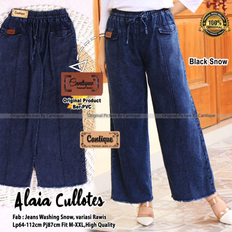 alaia cullotes by cantique / Celana kulot jeans muslimah