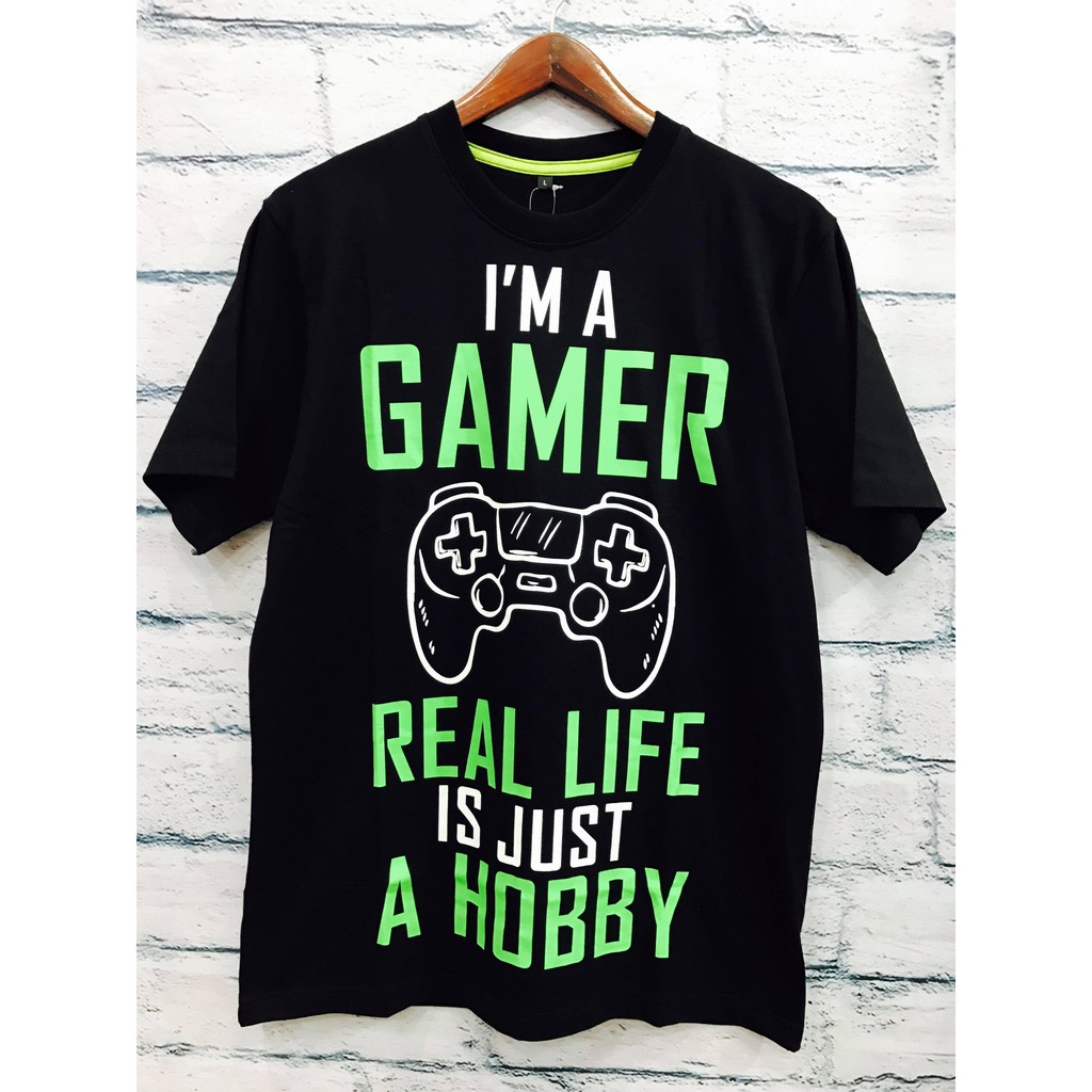 Kaos Gamer Real Life is just a Hobby Black